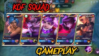 KOF SKIN SQUAD GAMEPLAY MLBB | WHAT IS THE BEST KOF SKIN ? 1000 DIAMONDS GIVEAWAY