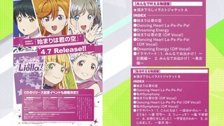 LL News: Liella! Single (4 songs) Out on April 7! + LL Days Vol 12 Images