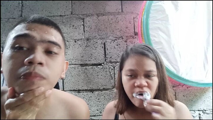 lets brush our teeth together baby..