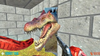Survive in Grasslands with Dinosaurs. Fps Perspective! Animal Revolt Battle Simulator