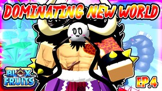 LEVEL 1 TO 1450 IN BLOX FRUITS (DOMINATING NEW WORLD) "EP.4"