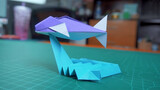 Origami Bisa Dimainkan Seperti Ini? Lihat, Ikan Kertas Bisa Berenang