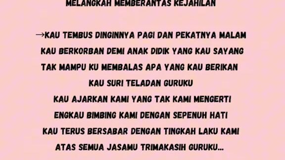 lagu perpisahan murid dan guru
