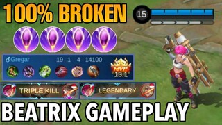 Next New Hero Beatrix Gameplay | Beatrix God Among Men Gameplay & Build - Mobile Legends: Bang Bang