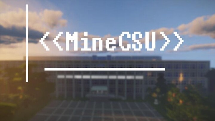 Mendirikan gedung Central South University New Campus di Minecraft