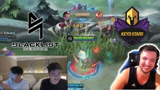 BLACKLIST VS KEYD BRAZIL TEAM – M3 PREP MATCH - Gemik REACTS to WISE GAMING – MLBB