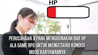 Perusahaan Jepang menggunakan Bar HP ala Game RPG untuk mengetahui mood karyawannya #VCreators