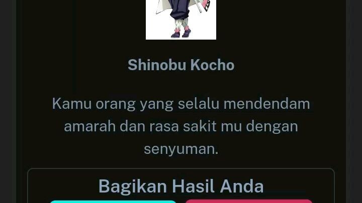 akhirnya aku mirip shinobu,mem Cho,❤️😝🥰 tapi kalau flan kurang sih🙃