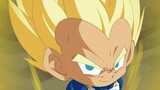 "Dragon Ball" Q version of Vegeta famous scene, are androids really not afraid of pain?