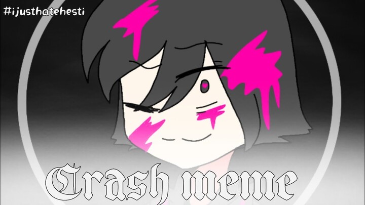 Crash meme / flipaclip / warning flash light and pink rose blood / #ijusthatehesti