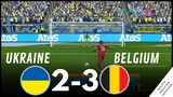 Penalty shootout ⚽ Ukraine 2-3 Blegium 🏆 EURO 2024 | Video game simulation