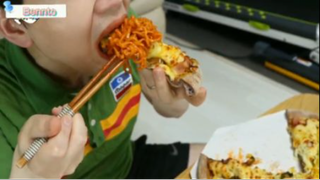 Pizza khoai lang + mì lửa phần 4 #mukbang