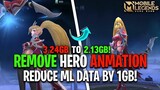 How To Reduce ML Data Storage by 1GB - Removing Hero Animation | FIX LAG ML - FOR LOW END DEVICE