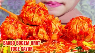 MENGGERENJEL‼️ASMR BAKSO BOGEM URAT MERCON TOGE SAYUR KUAH EXTRA PEDAS | ASMR INDONESIA