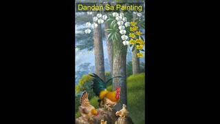 LUKISAN AYAM - CHICKEN PAINTING BY DANDAN SA #shorts