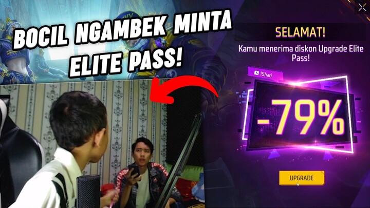 BOCIL NGAMBEK MINTA ELITE PASS FREE FIRE!!