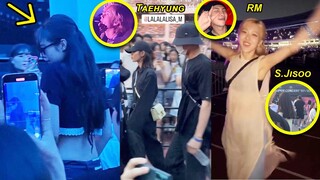 Jennie was heavily crjticized for this behavior, Rosé, Lisa, RM, V, SJisoo attend Bruno Mars concert
