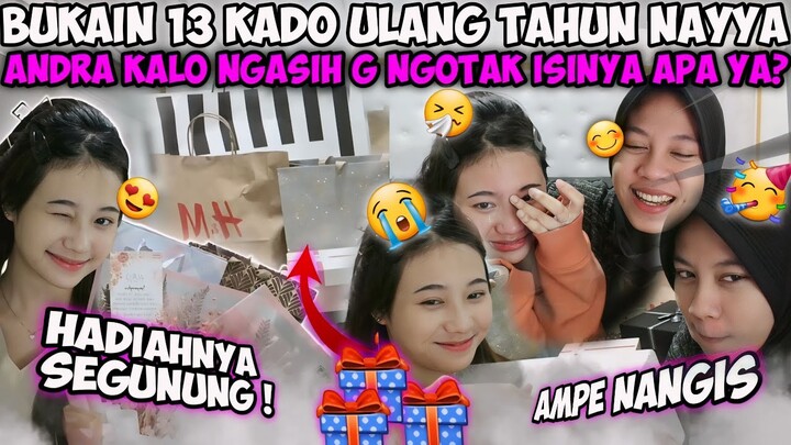 NAYYA BUKAIN 13 KADO ULANG TAHUN DARI ANDRA ST! KADONYA SPESIAL SEMUA DAPET BUNGA JUGA BIKIN BAPER🥰