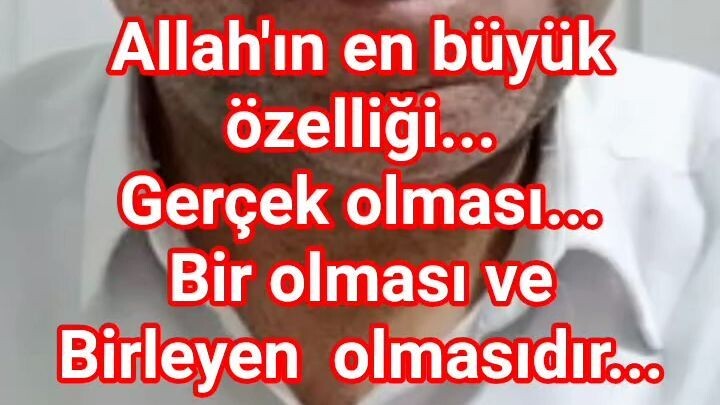 ALLAH BİRDİR, BİRLEYENDİR