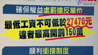 Taiwan Province of China passes the "Minimum Wage Act" in its third reading, with fines up to NT$1.5