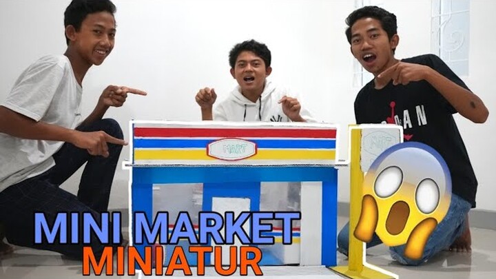 BIKIN MINIMARKET ALA IND0MARET, KREASI MINIATUR DARI KARDUS💙 | Mikael TubeHD
