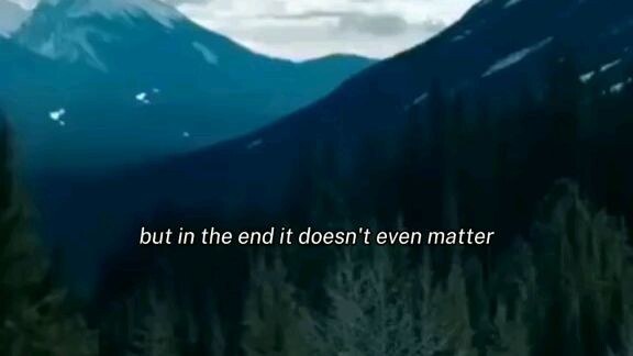 in the end