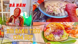 Độc đáo HÀNG XÔI BÁNH TIÊU CỐM DẸP của bà cụ hơn 80 tuổi nổi tiếng khắp Đà Lạt | Địa điểm ăn uống