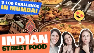 WOW!! FIRST REACTION to INDIAN street food $100 CHALLENGE in MUMBAI!