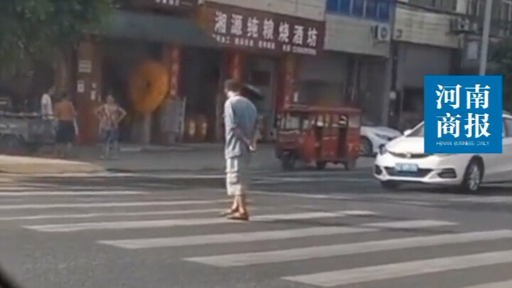 Elderly man stuck between a rock and a hard place crossing the street, suspected of “insurance fraud