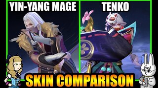 LUO YI TENKO ELITE SKIN EFFECTS VS. YIN-YANG MAGE - MLBB SKIN COMPARISON SERIES