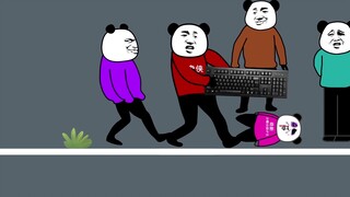 [แอนิเมชั่นประติมากรรมทราย] คีย์บอร์ดแมน ปะทะ หมาติดตาม