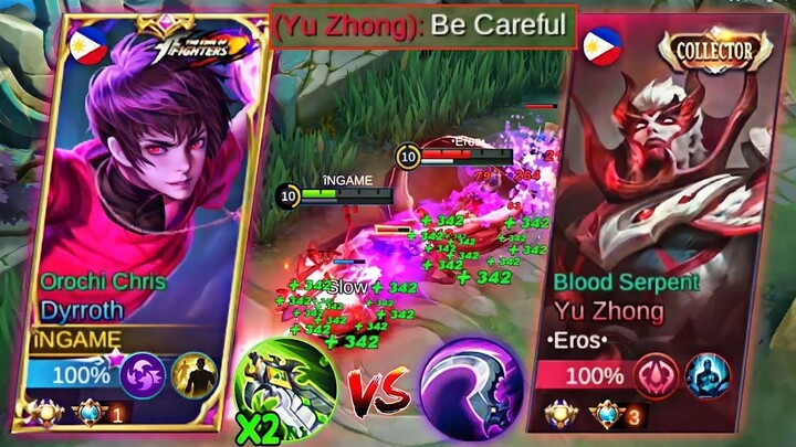 DYRROTH VS TOP GLOBAL YU ZHONG IN MYTHIC GLORY  WHO IS LIFESTEAL KING  20 KILLS