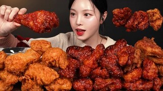 【Boki phụ đề tiếng Trung】Hôm nay chúng tôi đã ăn gà rán Hàn Quốc, rất giòn và ngon!!
