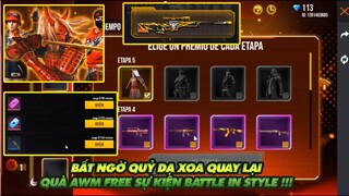 FREE FIRE | BẤT NGỜ SĂN QUỶ KIẾM DẠ XOA QUAY LẠI - QUÀ SKIN AWM VĨNH VIỄN SỰ KIỆN BATTLE IN STYLE