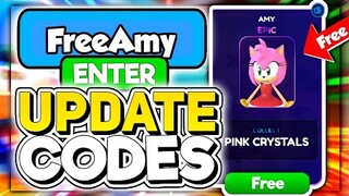 FREE "AMY UPDATE" WORKING CODES (2022) in SONIC SPEED SIMULATOR