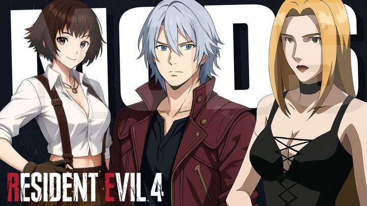 Devil May Cry Skin Mods Showcase - Resident Evil 4 Remake PC Gameplay