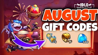 4 NEW AUGUST Gift CODES | Idle Heroes 2021
