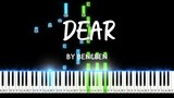 Dear by Ben&Ben synthesia piano tutorial + sheet music