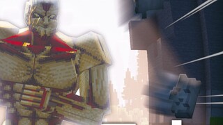 When I become the Armored Titan in MC!? MC Attack on Titan Survival #2