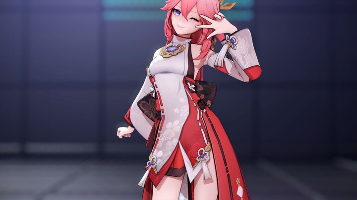 Yae Miko - LOW CORTISOL FUNK! [2K GENSHIN IMPACT MMD]