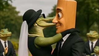 bomberdilo crocodilo marry with Tung tung sahur
