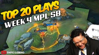 TOP 20 HIGH IQ PLAYS OF WEEK 4 | MPL-PH SEASON 8