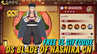 FREE 13 GIFTCODE!! COBAIN DEMON SLAYER VERSI CN DAN TES GACHA - DEMON SLAYER BLADE OF HASHIRA CN