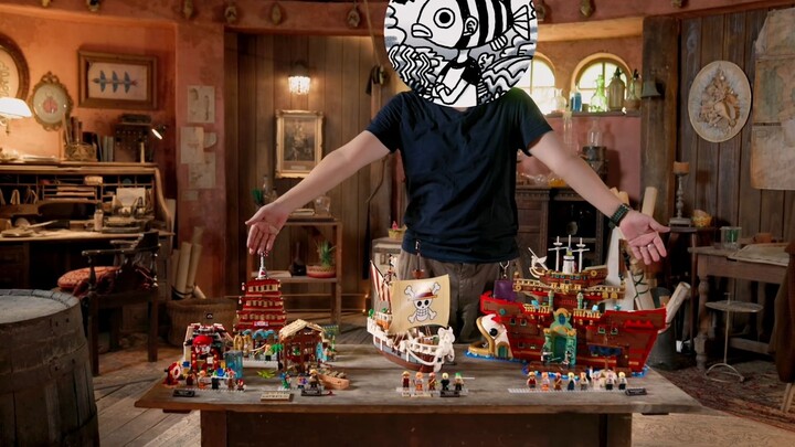 Video of Eiichiro Oda receiving a LEGO x One Piece set as a gift released!