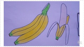 Cara Mudah menggambar Buah Pisang | Tutorial Indonesia