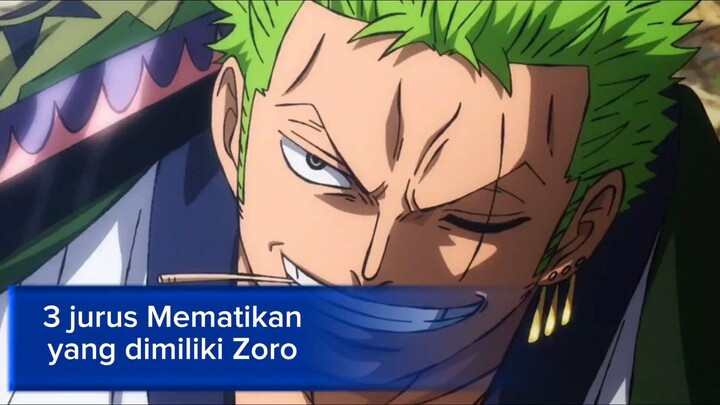 3 Jurus Mematikan Yang Dimiliki Zoro