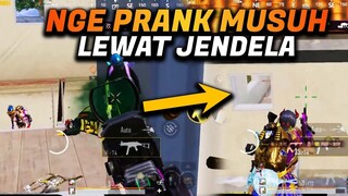 NGEPRANK MUSUH LEWAT JENDELA ?! MUSUH AUTO KAGET PARAH WKWKWK - PUBG MOBILE INDONESIA