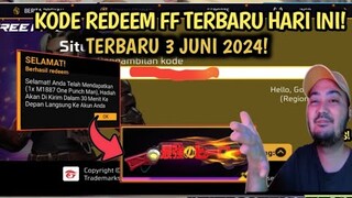 KODE REDEEM FREE FIRE TERBARU 3 JUNI 2024 HARI INI - KODE REDEEM FF TERBARU 3 JUNI 2024