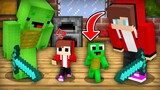 Tiny Baby Mikey And Baby JJ vs Mikey And JJ Family in Minecraft (Maizen Mizen Mazien)