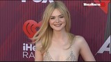 Elle Fanning arrives at 2019 iHeartRadio Music Awards Red carpet